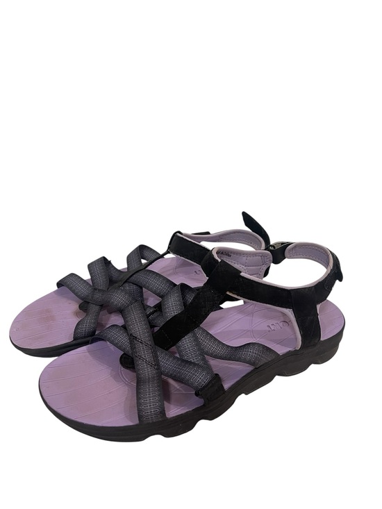 j sport Shoes - Women’s J Sport Kaia Purple Black Strappy Comfort Sandals
